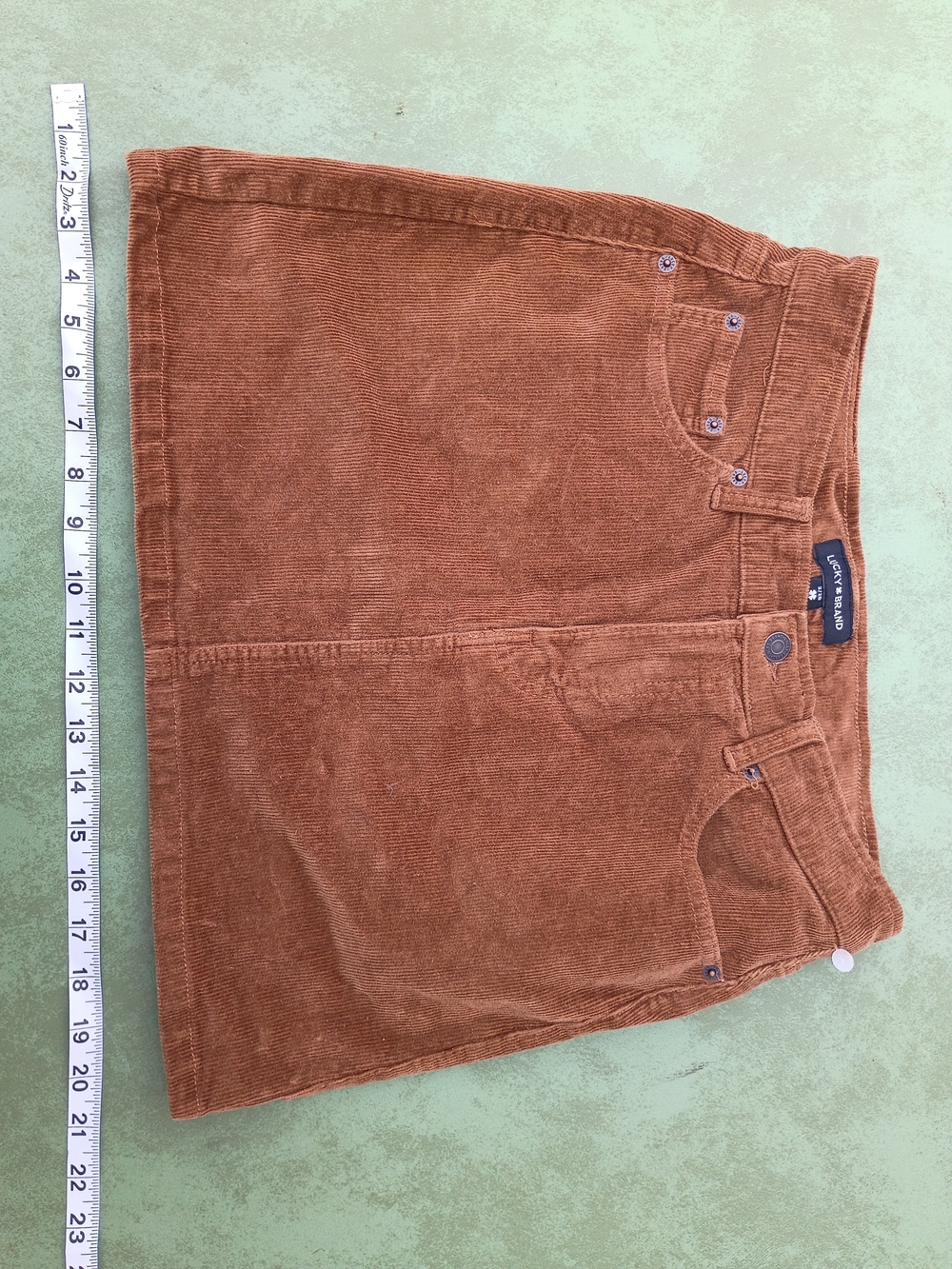 Lucky Brand Corduroy Skirt in Rust